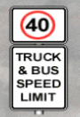 Rigid Vehicles - The driver of a 10 tonne GVM commercial bus (coach) is approaching the sign shown in the diagram. What should the driver do?